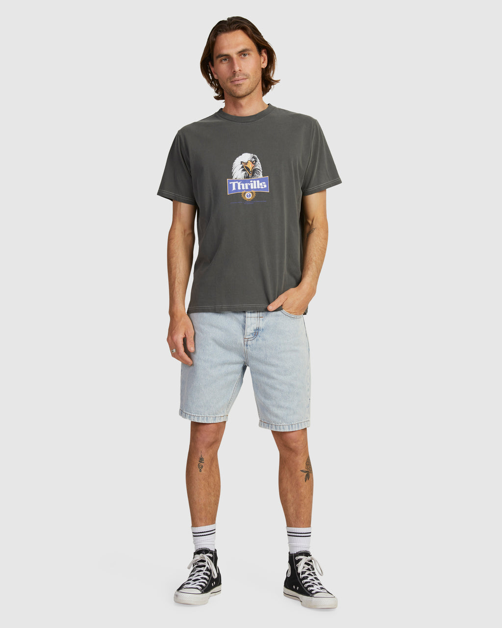 MENS RISE ABOVE MERCH FIT T-SHIRT