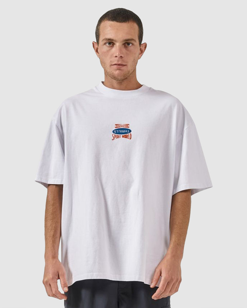 MENS SPIRIT WORLD BOX FIT OVERSIZE T-SHIRT