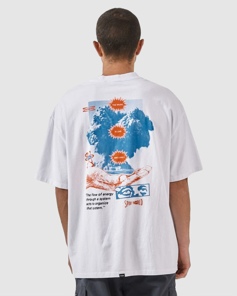 MENS SPIRIT WORLD BOX FIT OVERSIZE T-SHIRT
