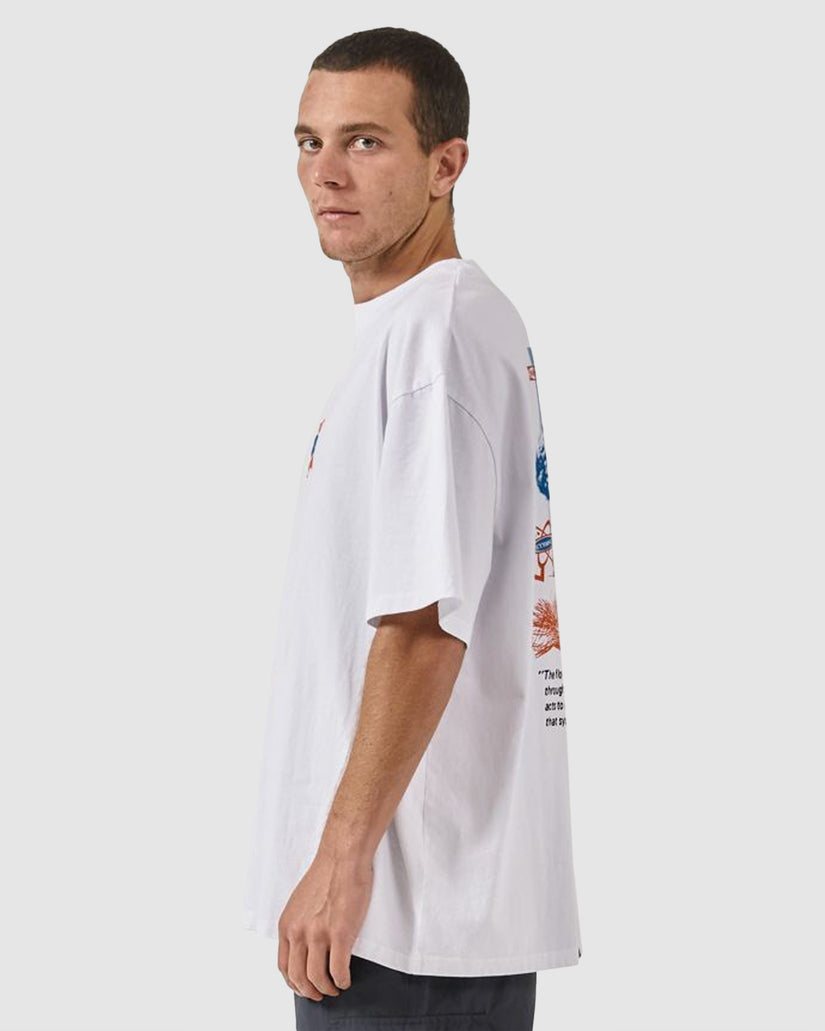 MENS SPIRIT WORLD BOX FIT OVERSIZE T-SHIRT
