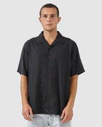 Mens Hemp Minimal Thrills Bowling Short Sleeve Shirt