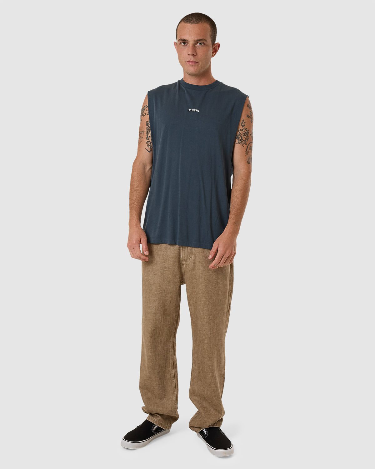 MENS MINIMAL THRILLS MERCH FIT TANK TOP