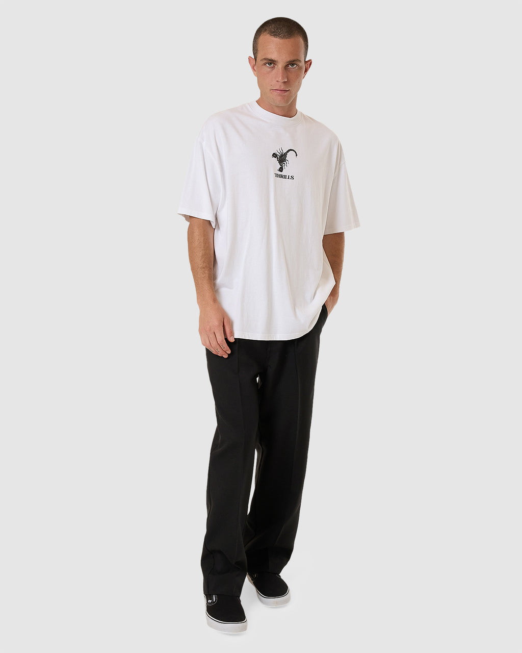 MENS THRILLS ENERGY BOX FIT OVERSIZED T-SHIRT