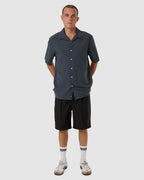 MENS MINIMAL THRILLS STRIPE BOWLING SHIRT