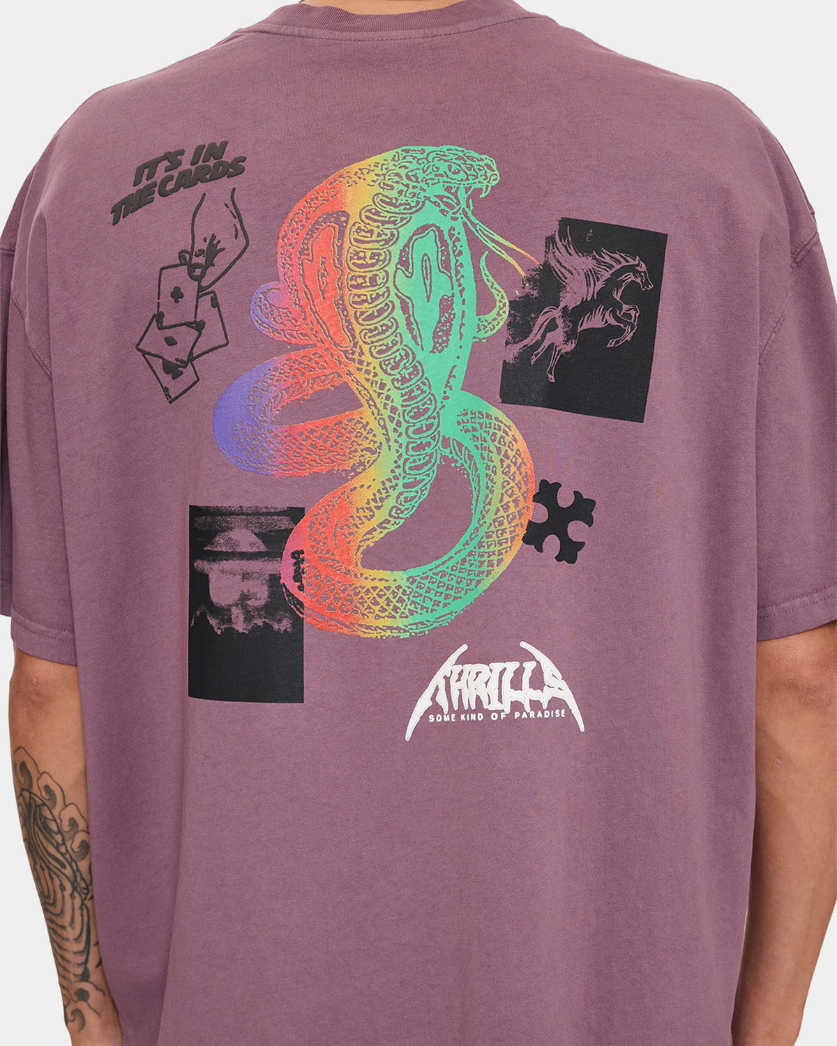 Mens It's In The Card Oversized T-Shirt