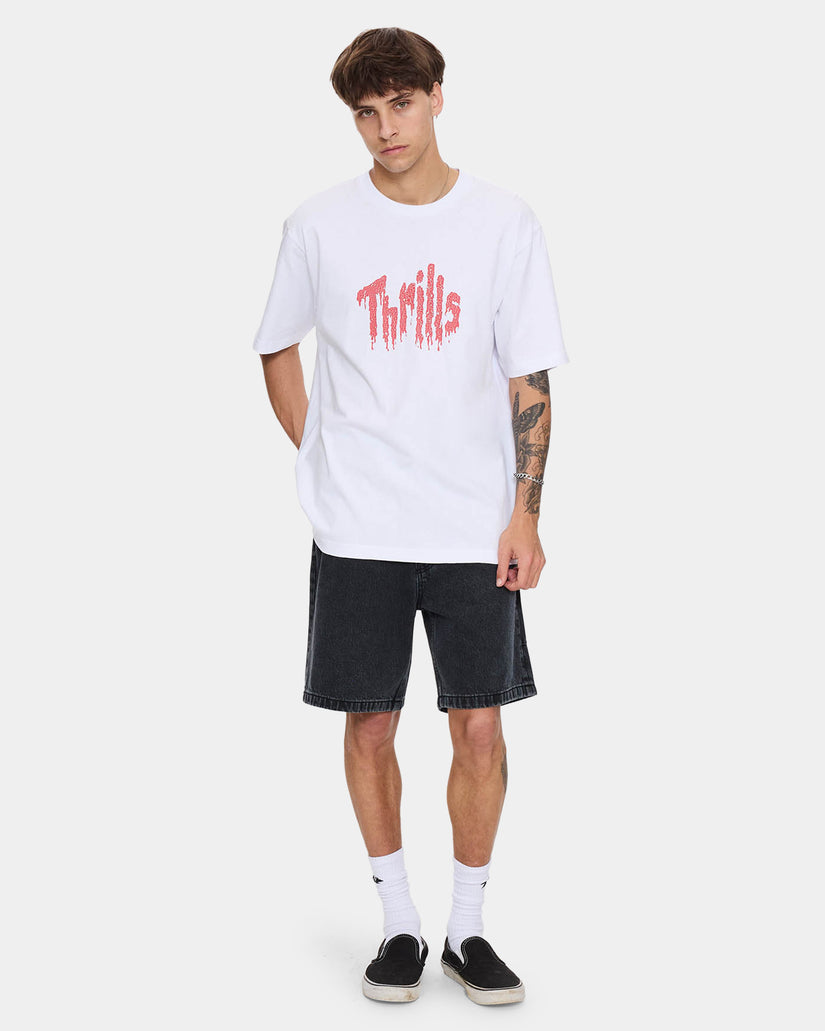 Mens Once Bitten Twice Shy Oversized T-Shirt