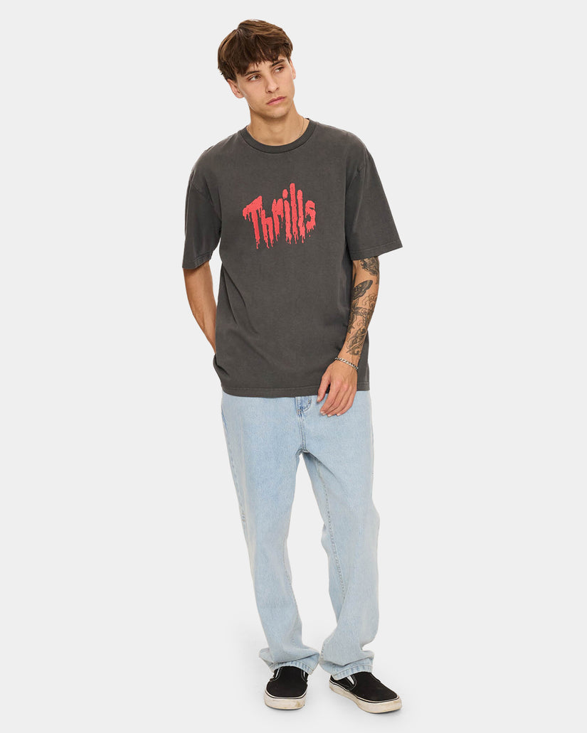 Mens Once Bitten Twice Shy Oversized T-Shirt