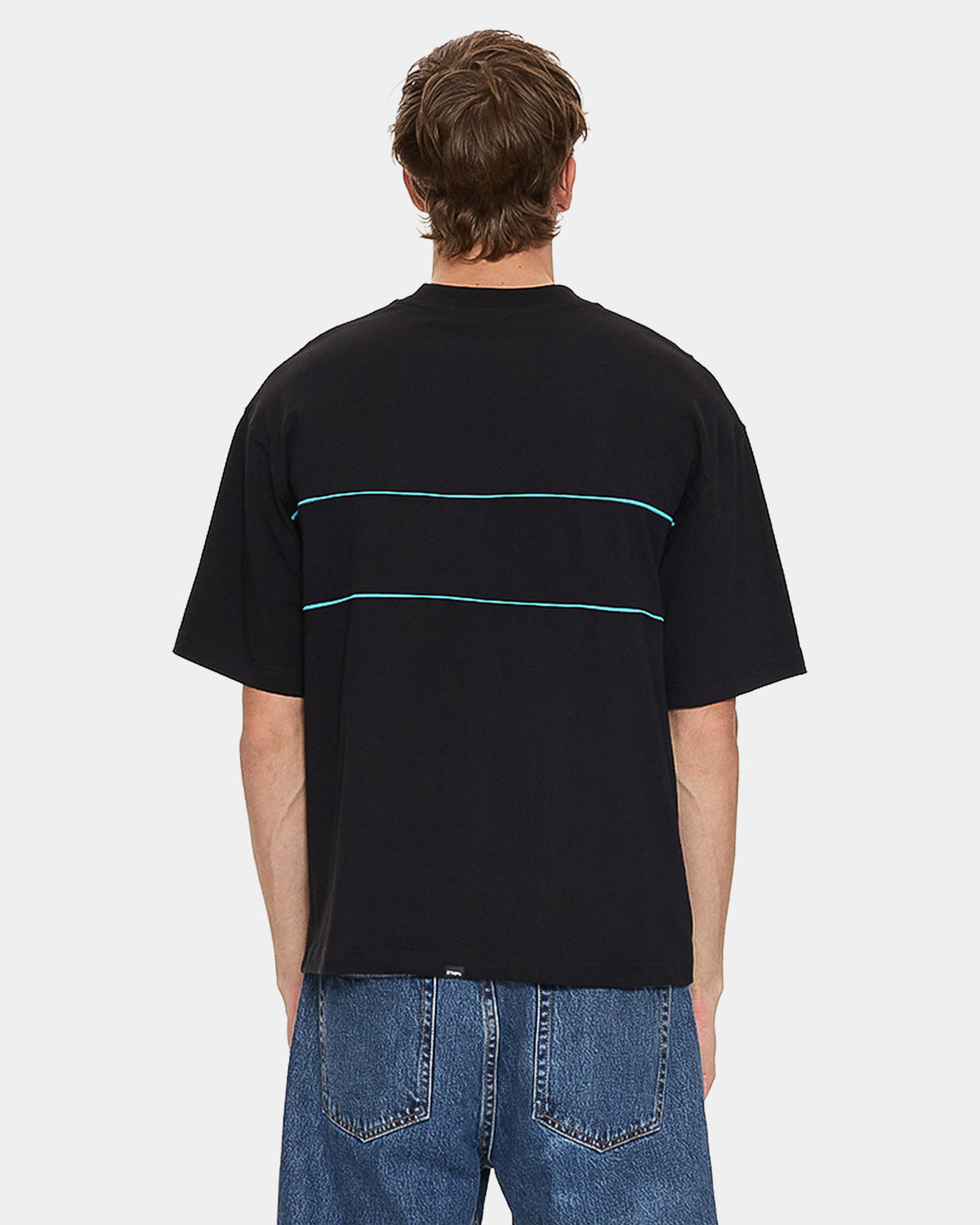 Mens Heavy Static Piping T-Shirt