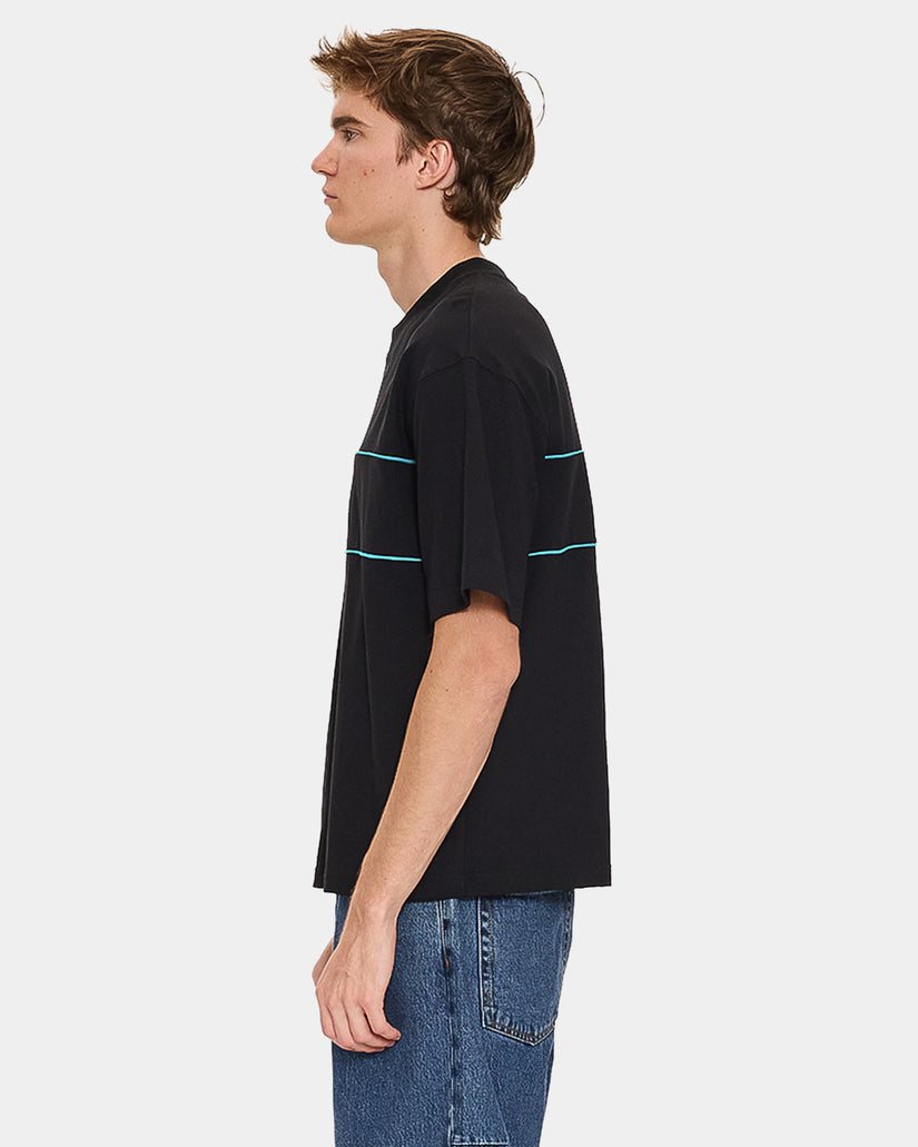 Mens Heavy Static Piping T-Shirt