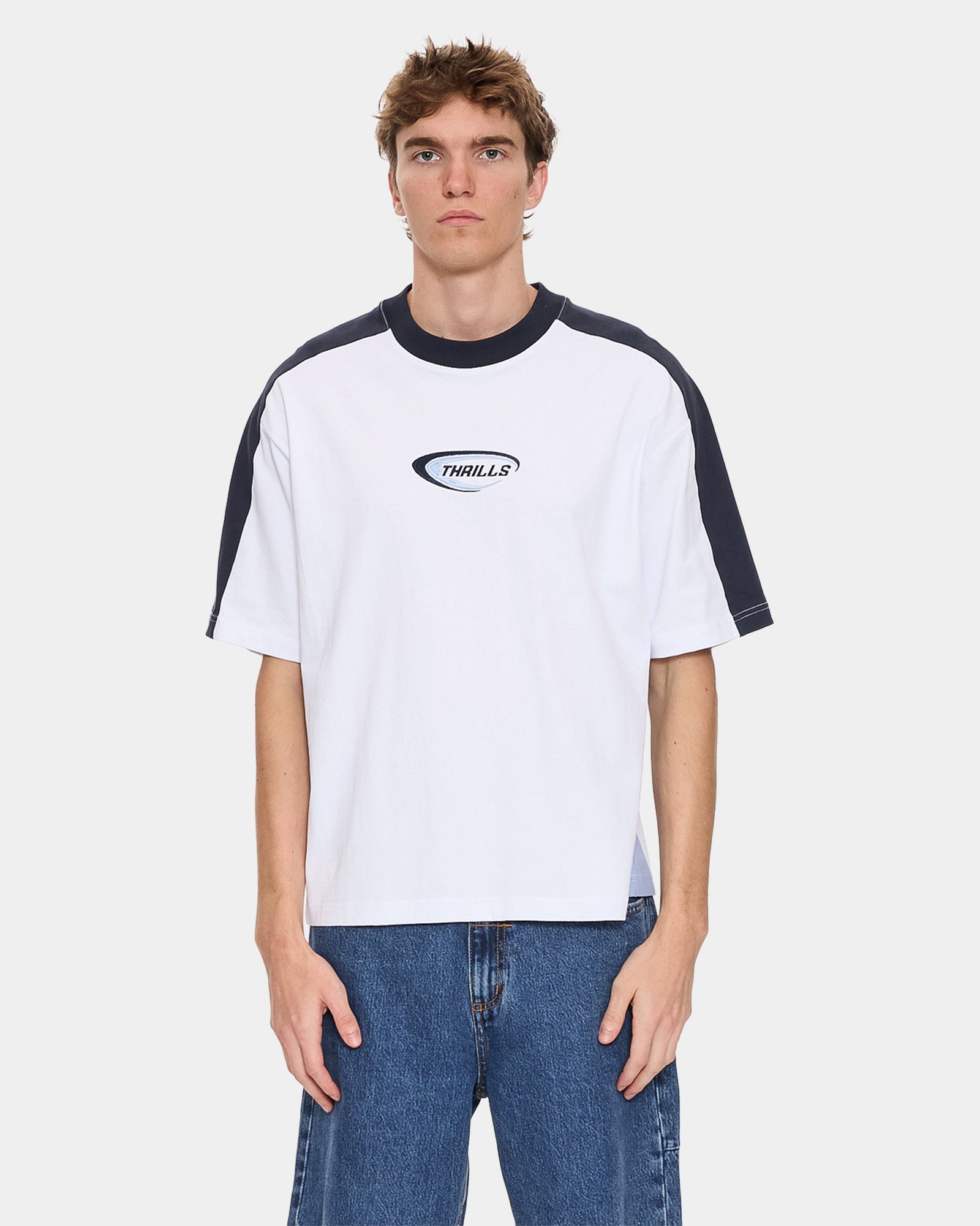 Mens Fusion Panel Oversized T-Shirt
