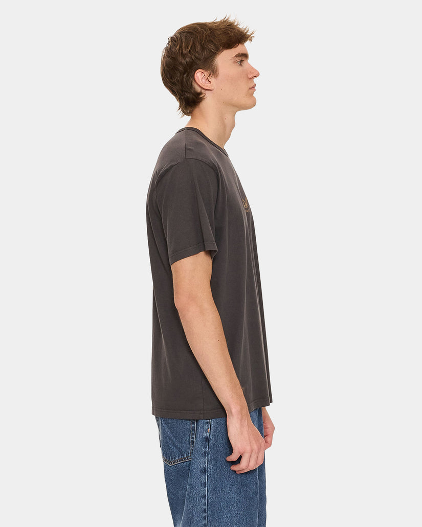 Mens Thrills Workwear Embrodery T-Shirt