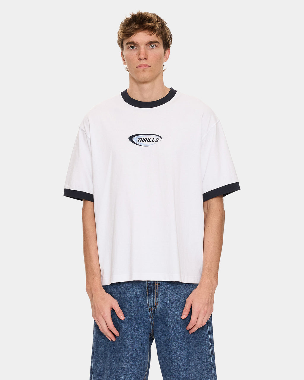 Mens Fusion Ringer Oversized T-Shirt