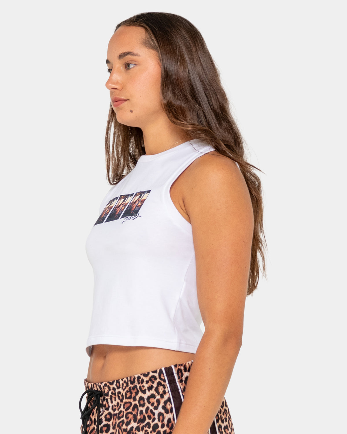 Womens Crossroads Fitted Tank Top