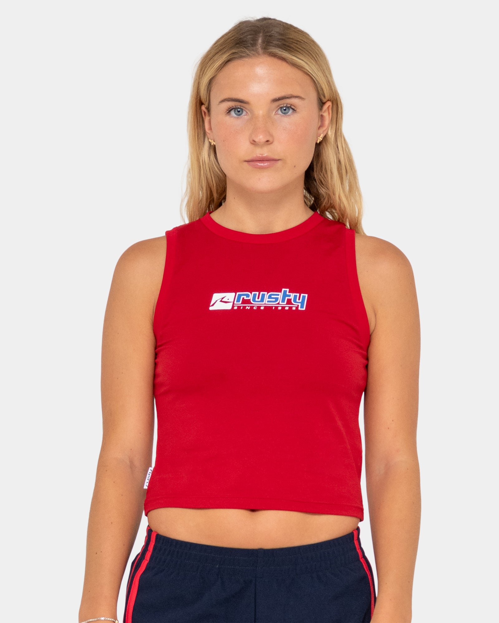 Womens Crossroads Fitted Tank Top