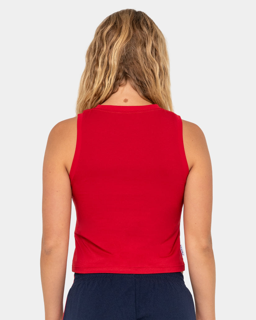 Womens Crossroads Fitted Tank Top