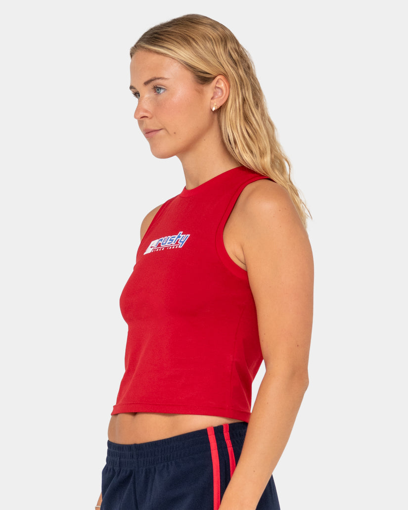 Womens Crossroads Fitted Tank Top