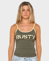 Womens Tank Girl Contrast Staple Tank Top