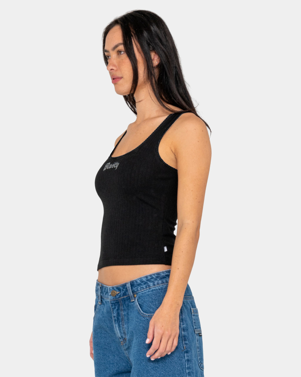 Womens Cassian Ribbed Tank Top