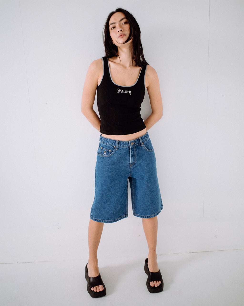 Womens Cassian Ribbed Tank Top