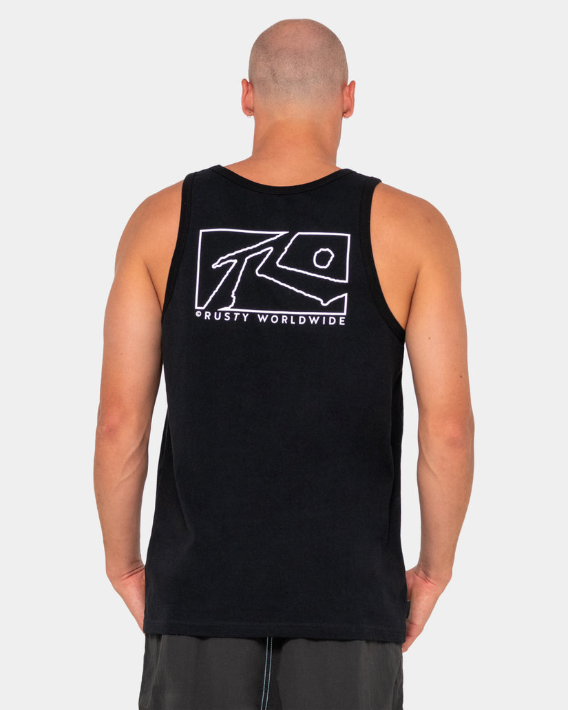 Mens Boxed Out Tank Top