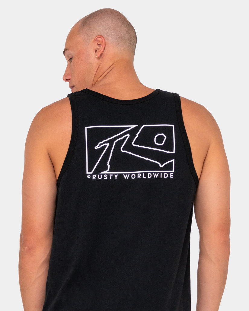 Mens Boxed Out Tank Top
