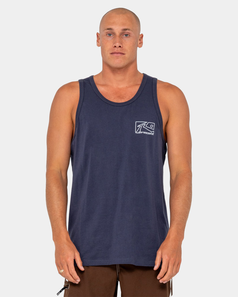 Mens Boxed Out Tank Top