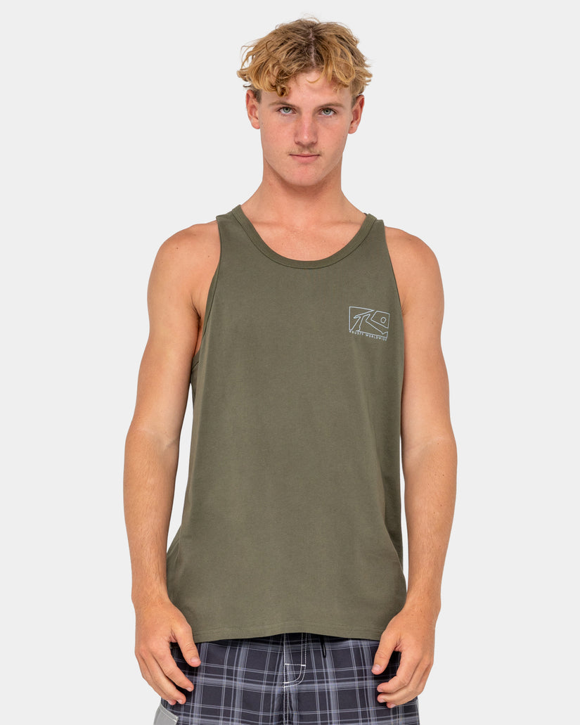 Mens Boxed Out Tank Top