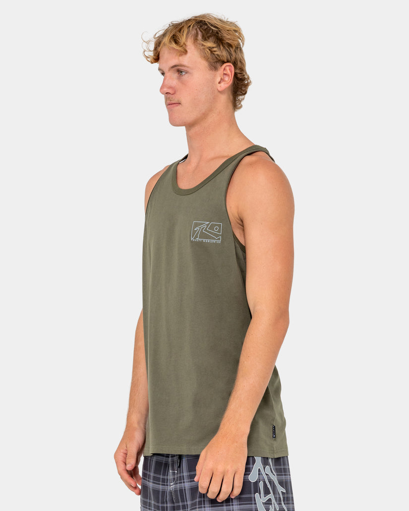 Mens Boxed Out Tank Top