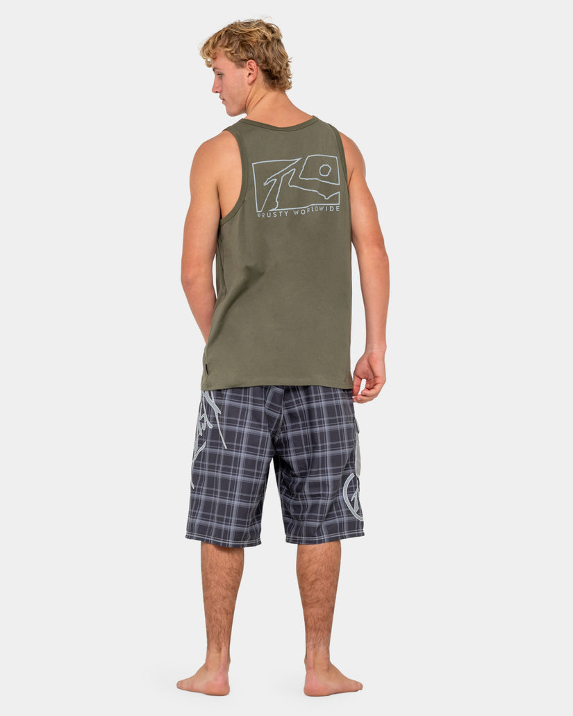 Mens Boxed Out Tank Top