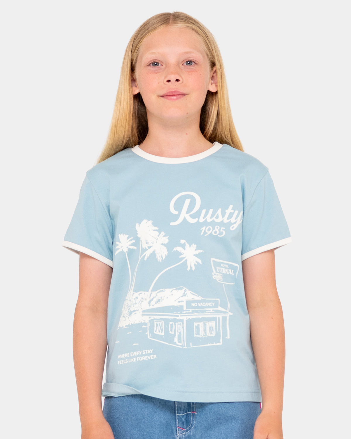 Girls 8-16 Sunset Wishes Ringer T-Shirt