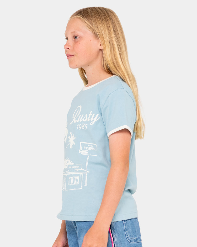 Girls 8-16 Sunset Wishes Ringer T-Shirt
