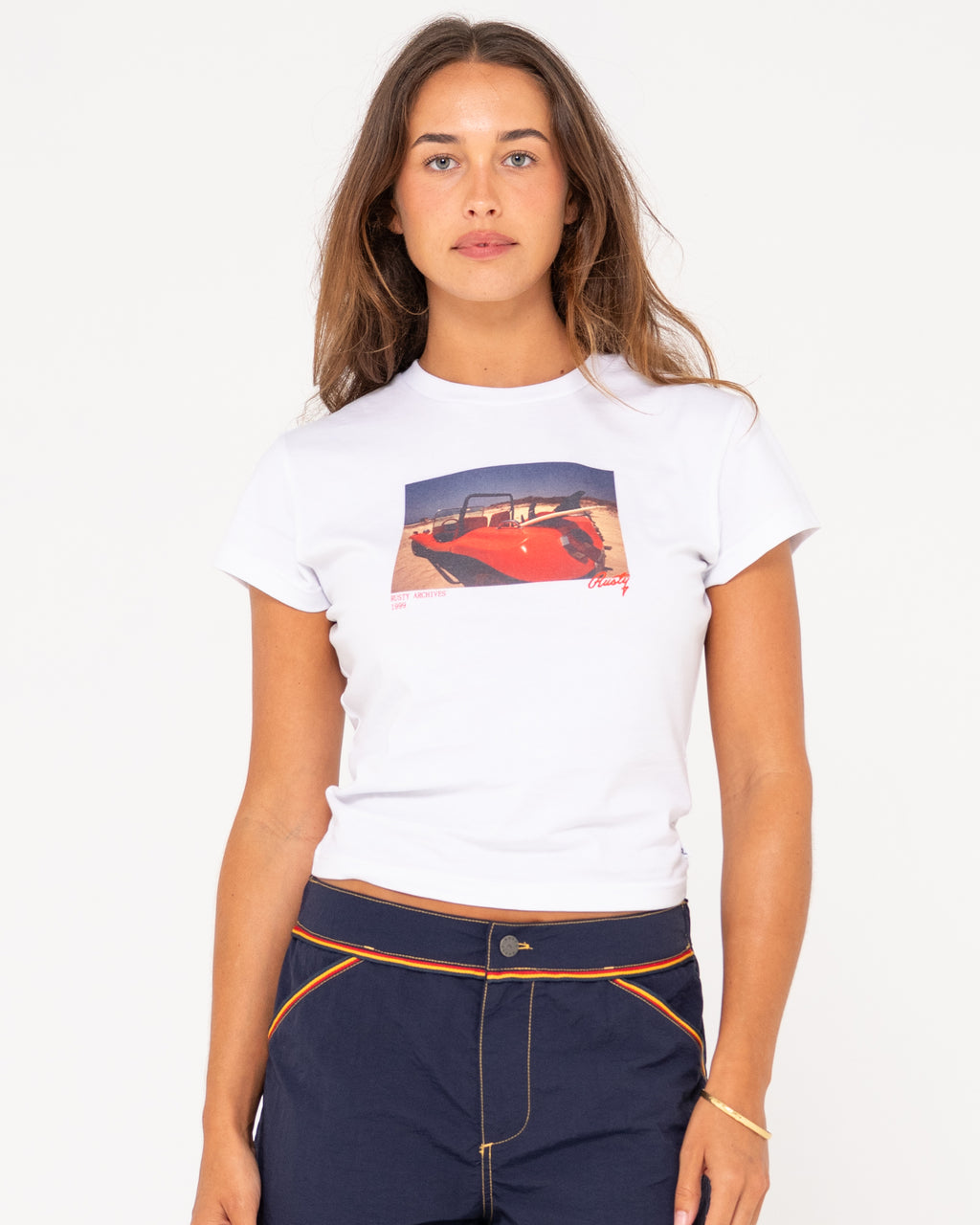 WOMENS ROAD TRIP SHORT SLEEVE SKIMMER T-SHIRT