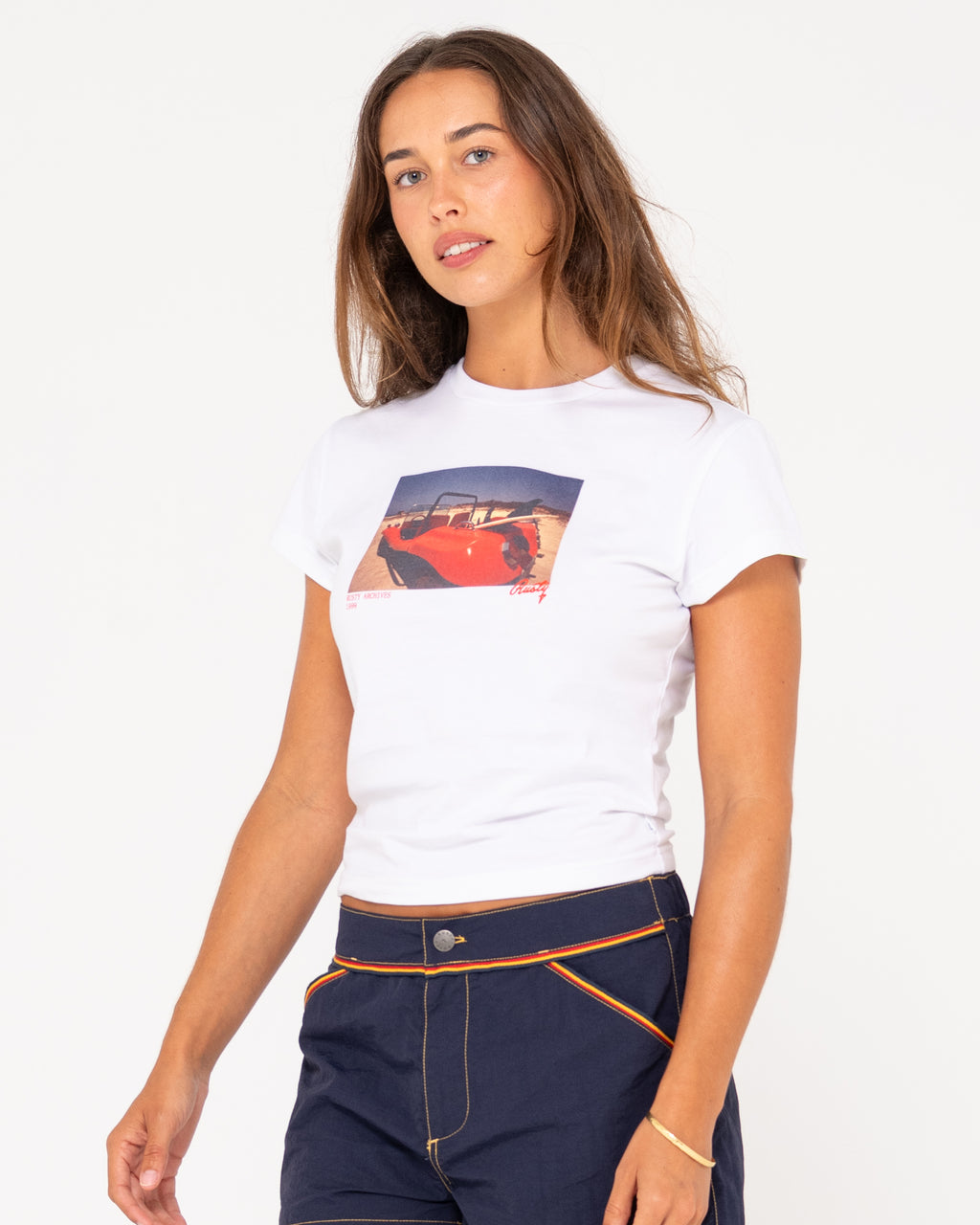 WOMENS ROAD TRIP SHORT SLEEVE SKIMMER T-SHIRT
