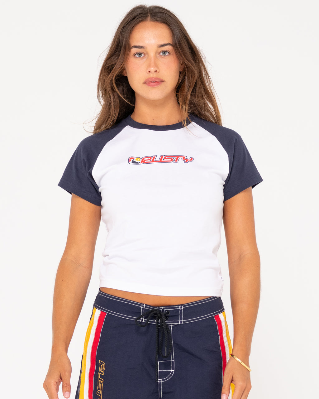 WOMENS ARCHIVED RAGLAN SHORT SLEEVE SKIMMER T-SHIRT