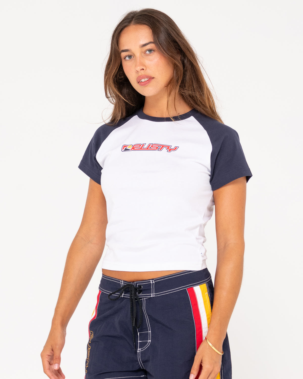 WOMENS ARCHIVED RAGLAN SHORT SLEEVE SKIMMER T-SHIRT