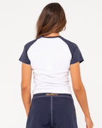 WOMENS ARCHIVED RAGLAN SHORT SLEEVE SKIMMER T-SHIRT