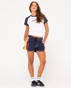 WOMENS ARCHIVED RAGLAN SHORT SLEEVE SKIMMER T-SHIRT