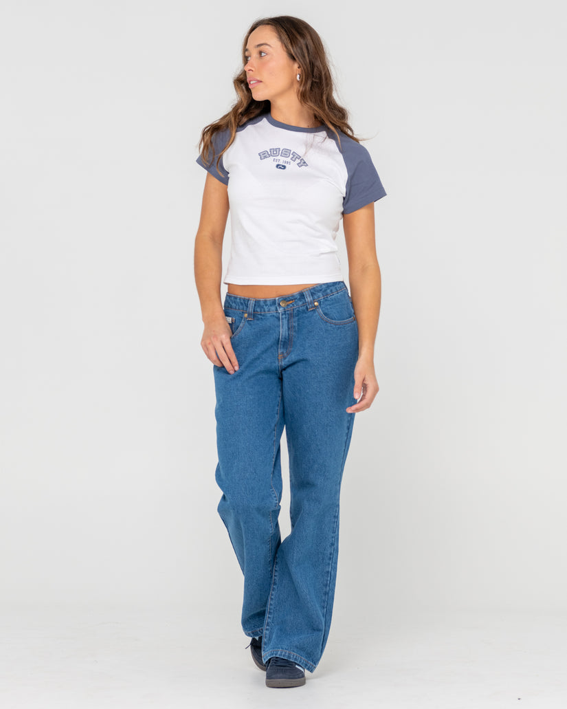 Womens College Drop Out Raglan T-Shirt