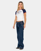 WOMENS MR WORLDWIDE RAGLAN SKIMMER T-SHIRT