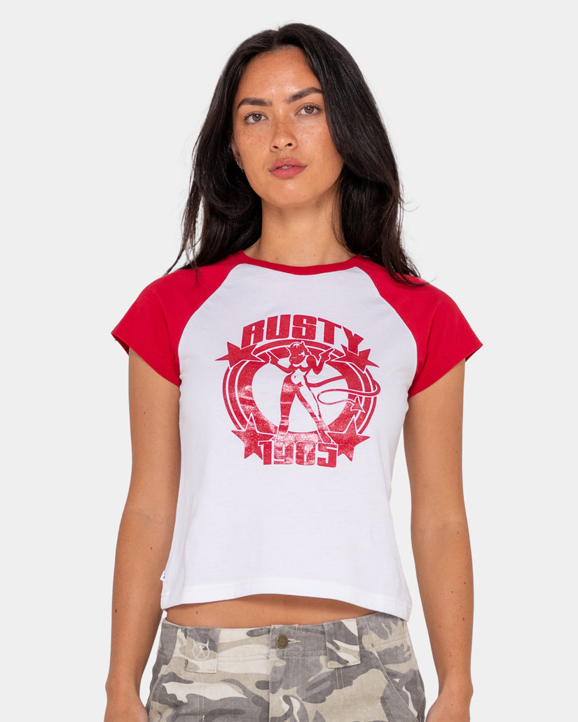 Womens Daring Devil Cap T-Shirt