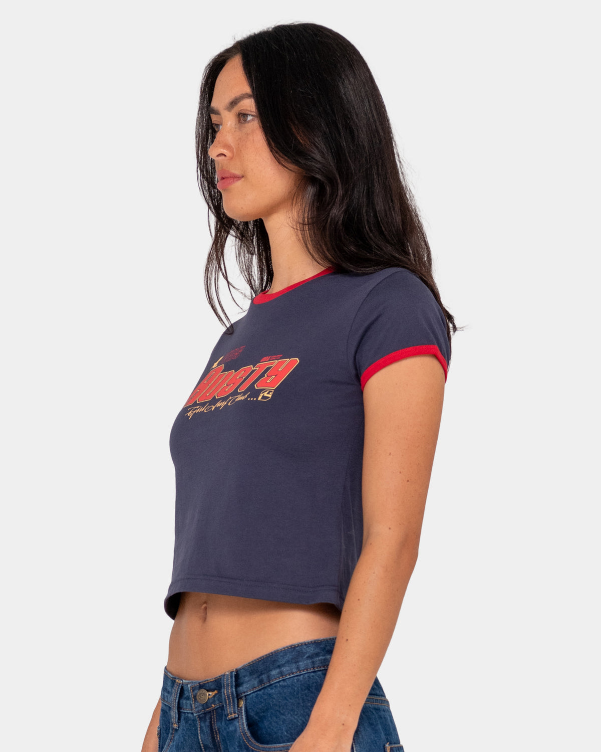 Womens Surf Baby Ringer T-Shirt
