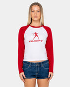 Womens Devil Raglan Long Sleeve T-Shirt