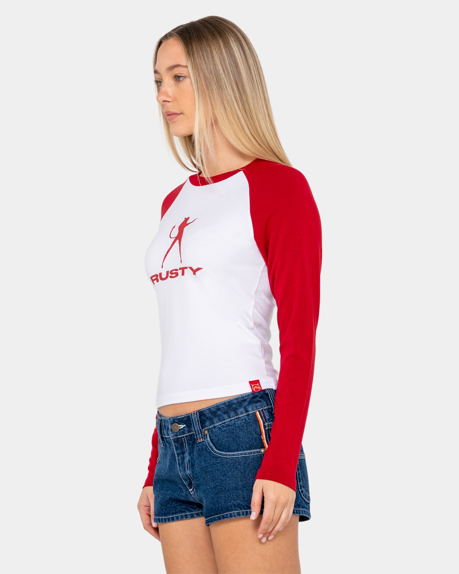 Womens Devil Raglan Long Sleeve T-Shirt