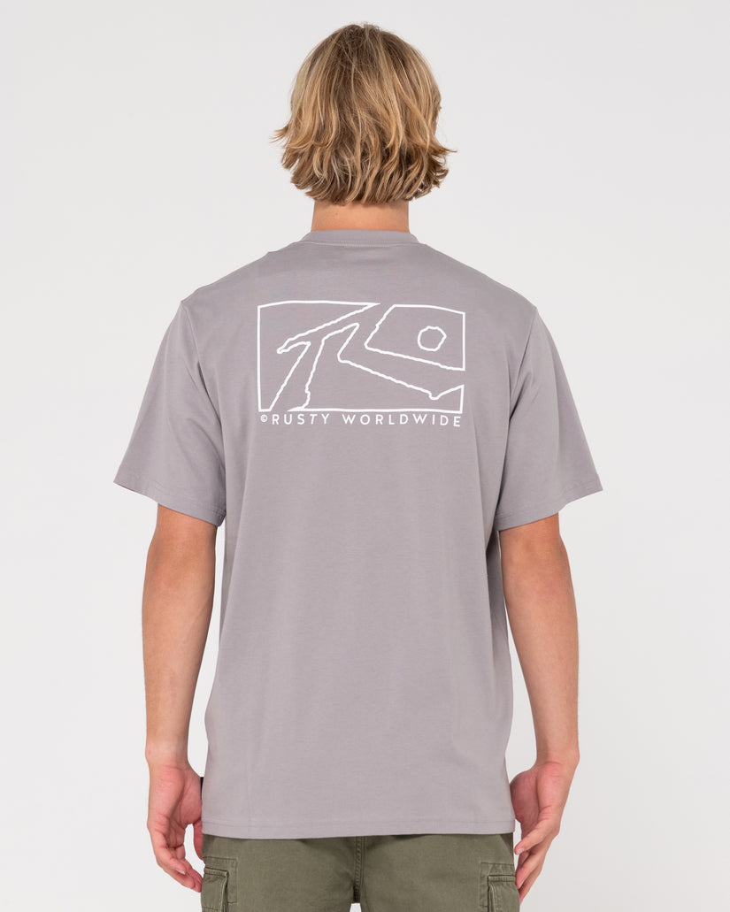MENS BOXED OUT SHORT SLEEVE T-SHIRT