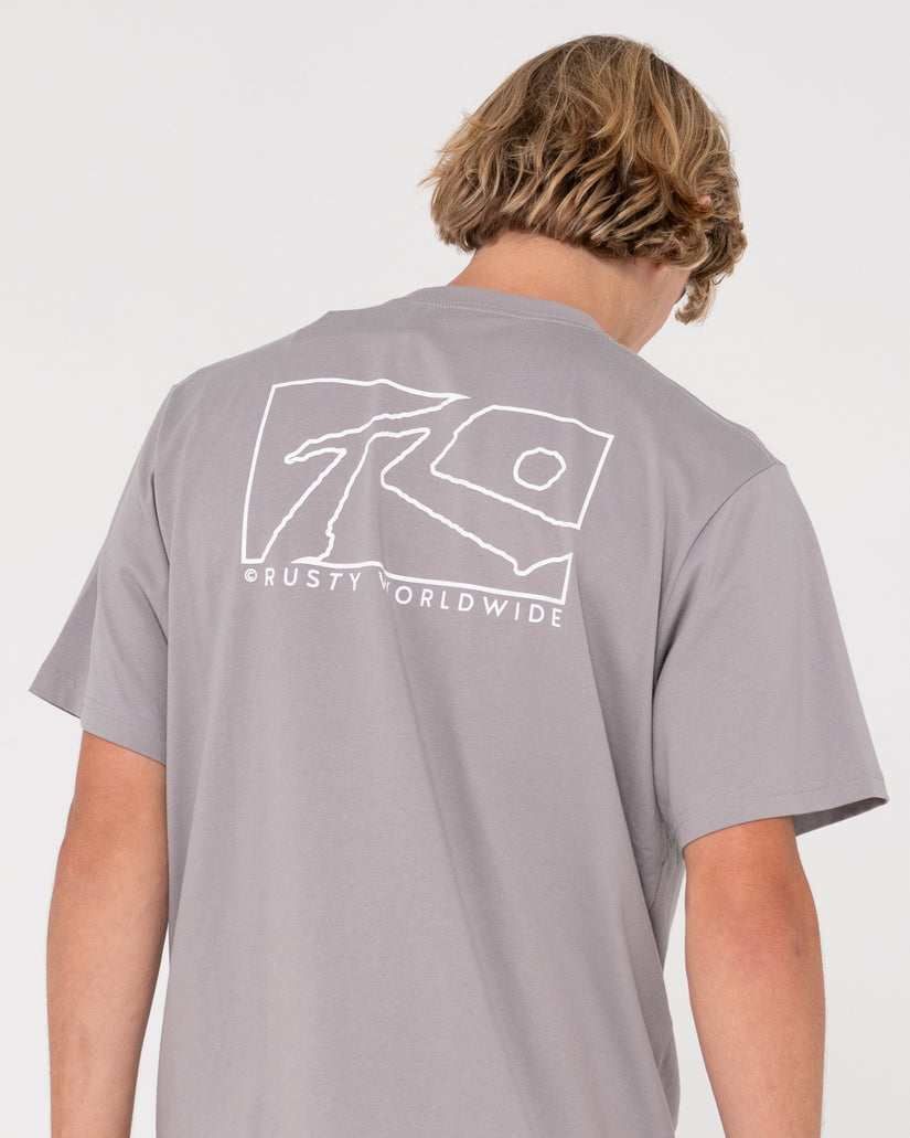 MENS BOXED OUT SHORT SLEEVE T-SHIRT
