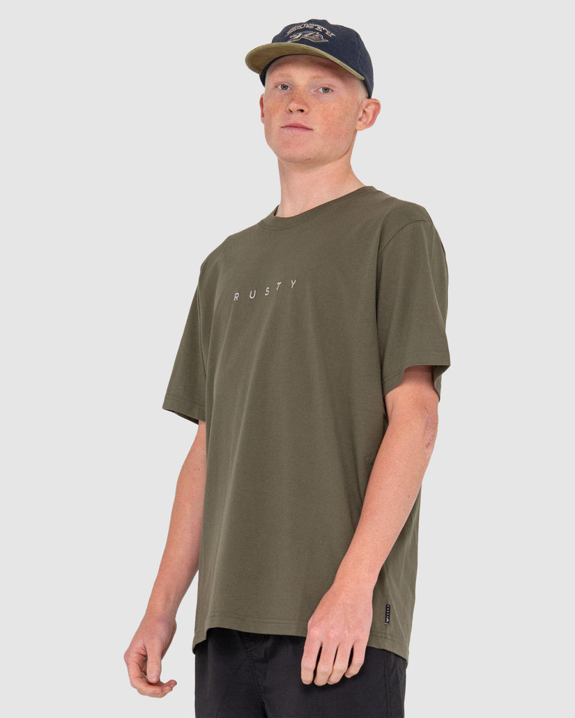 MENS SHORT CUT SHORT SLEEVE T-SHIRT
