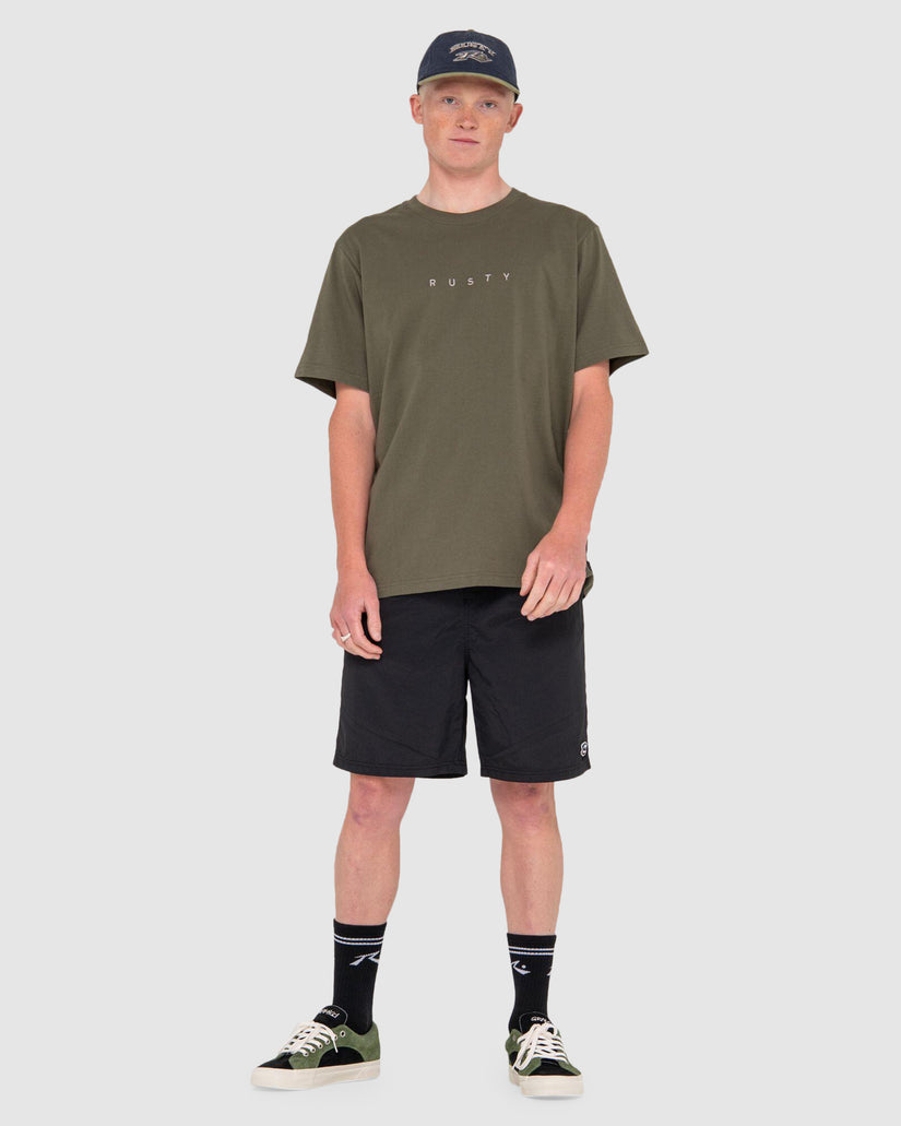 MENS SHORT CUT SHORT SLEEVE T-SHIRT