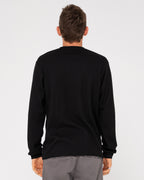 MENS BOXED OUT WAFFLE LONG SLEEVE T-SHIRT