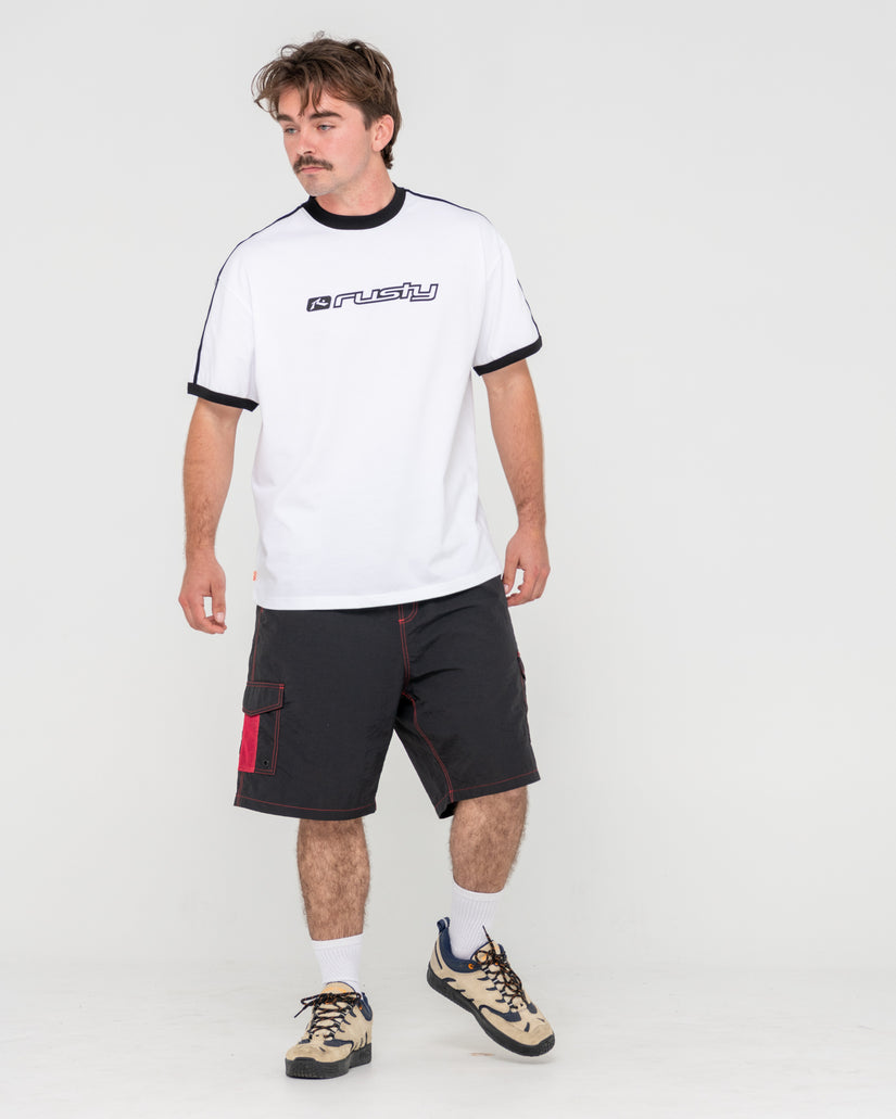 MENS BRIGHT RINGER SHORT SLEEVE T-SHIRT