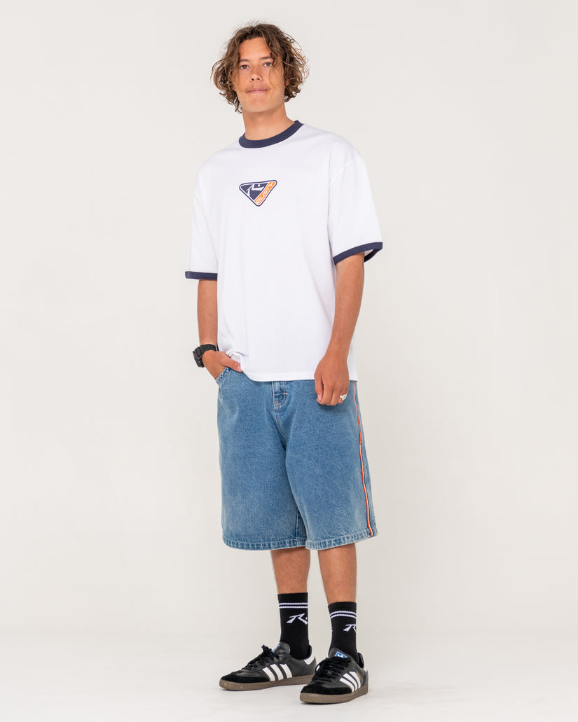 Mens Trisector Ringer T-Shirt